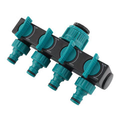 Garden Lawn European Water Tap 1-In-4 Outlet Divider