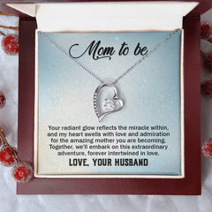 Mom To Be, Love Your Husband Forever Love Necklace