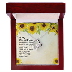 To My Bonus Mom Forever Love Necklace