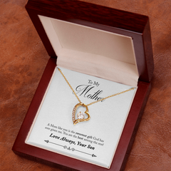 To My Mom, Love Always, Your Son Forever Love Necklace