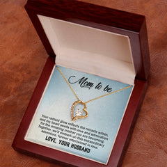 Mom To Be, Love Your Husband Forever Love Necklace