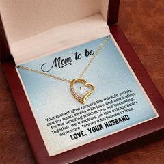 Mom To Be, Love Your Husband Forever Love Necklace