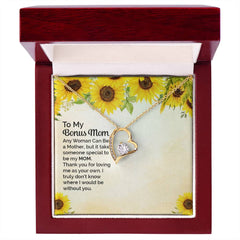 To My Bonus Mom Forever Love Necklace