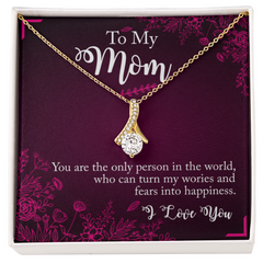 To My Mom, I Love You Alluring Love Necklace