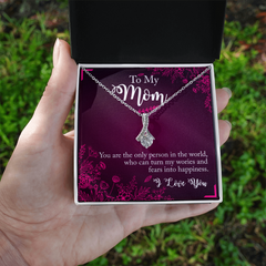 To My Mom, I Love You Alluring Love Necklace