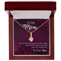 To My Mom, I Love You Alluring Love Necklace