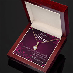 To My Mom, I Love You Alluring Love Necklace