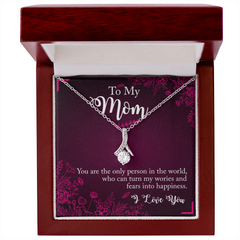 To My Mom, I Love You Alluring Love Necklace