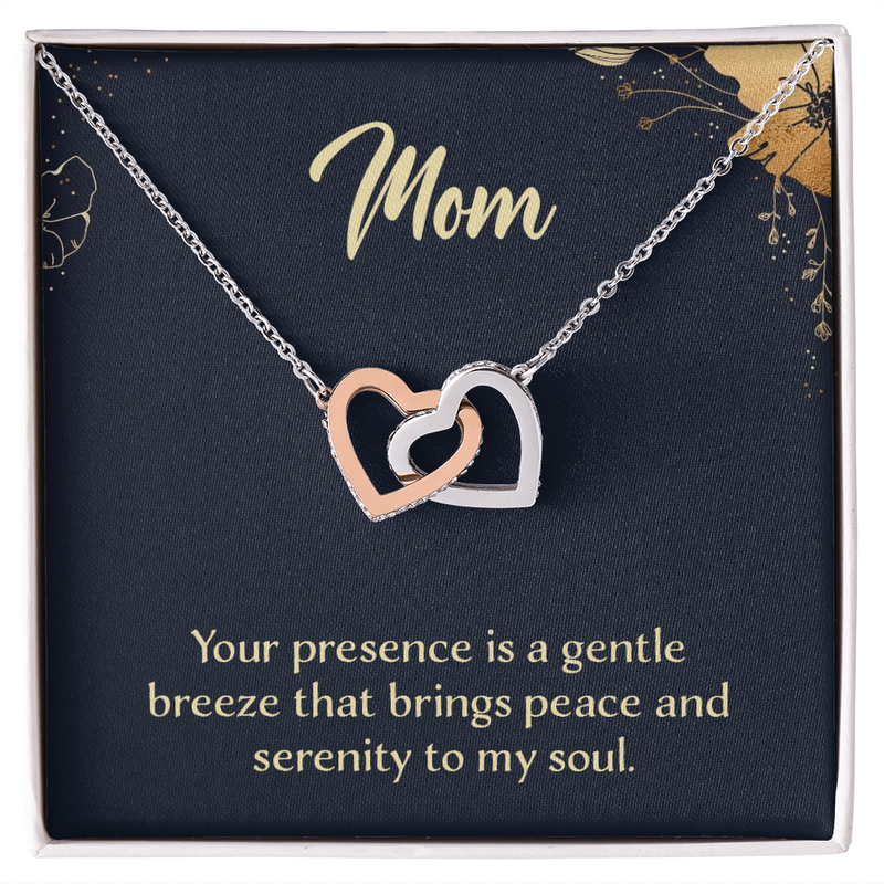Mom Interlocking Hearts Necklace