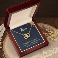 Mom Interlocking Hearts Necklace