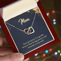 Mom Interlocking Hearts Necklace