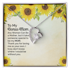 To My Bonus Mom Forever Love Necklace