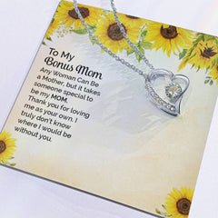 To My Bonus Mom Forever Love Necklace