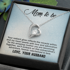Mom To Be, Love Your Husband Forever Love Necklace