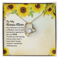 To My Bonus Mom Forever Love Necklace