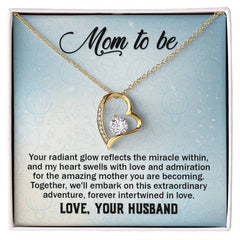 Mom To Be, Love Your Husband Forever Love Necklace