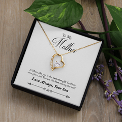 To My Mom, Love Always, Your Son Forever Love Necklace