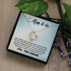 Mom To Be, Love Your Husband Forever Love Necklace
